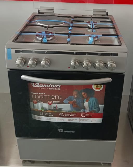 Ramtons 3G+1E 60×60 Silver Cooker