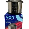 VON PRESSURE COOKER 6L SLIM VSCP60MMX 1000W SILVER