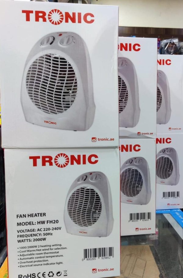TRONIC FAN HEATER 2000W HIGH QUALITY 1YR WARRANTY