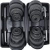 30KG ADJUSTABLE DUMBELL BARBELL WEIGHT SET